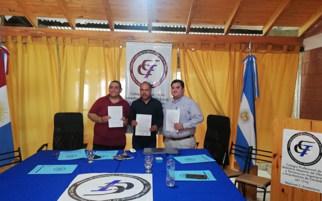 El Colegio firmó un convenio marco con la Comunidad Regional Departamento San Alberto